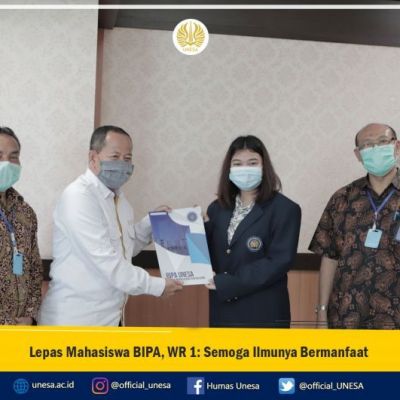 Lepas Mahasiswa BIPA, WR 1 Semoga Ilmunya Bermanfaat