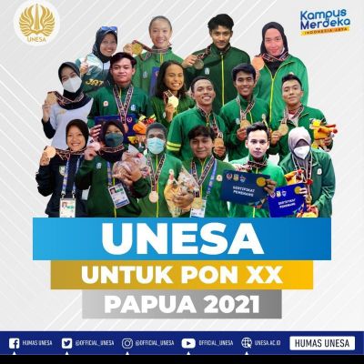 19 Atlet UNESA Sumbang Puluhan Medali untuk Jawa Timur